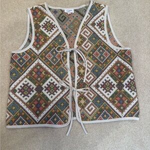 Multicolor Geometric Vest Top - Anniewear